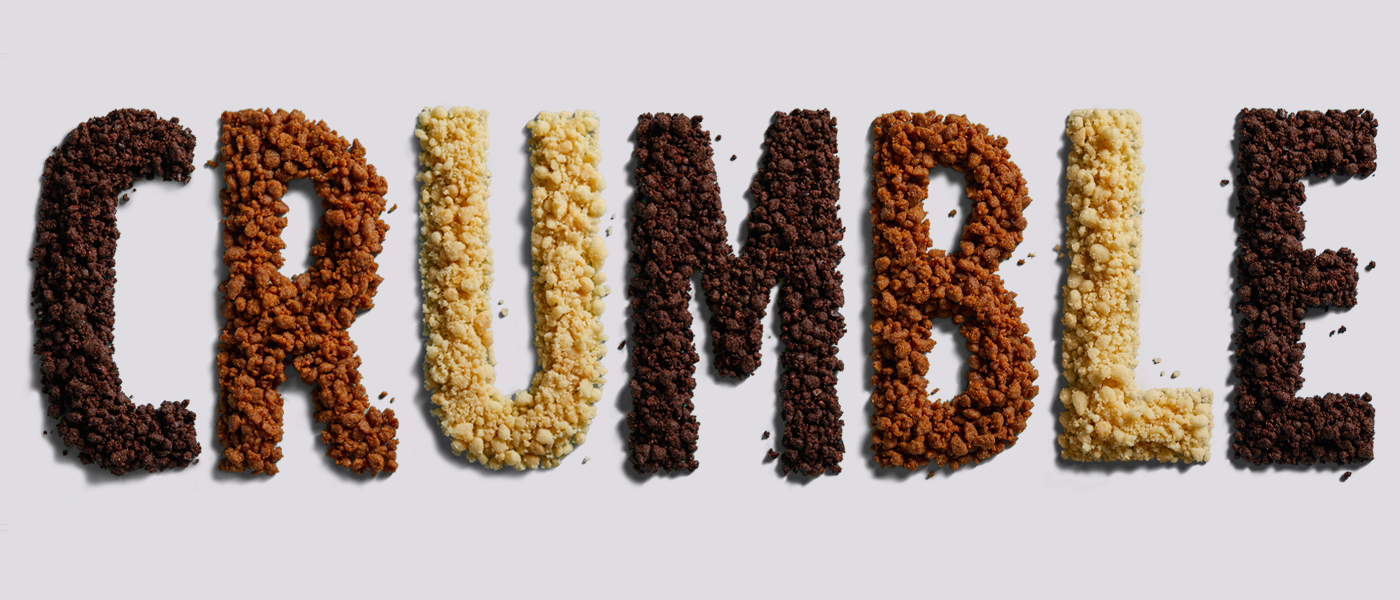 CRUMBLE typography